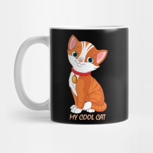 My cool cat tee design birthday gift graphic Mug